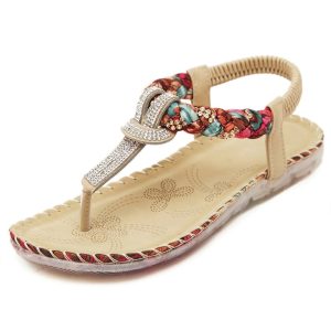 Premium Weave Style Rhinestone Women Sandals