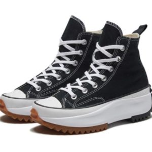 High Platform Run Hike Skateboarding Black Shoes