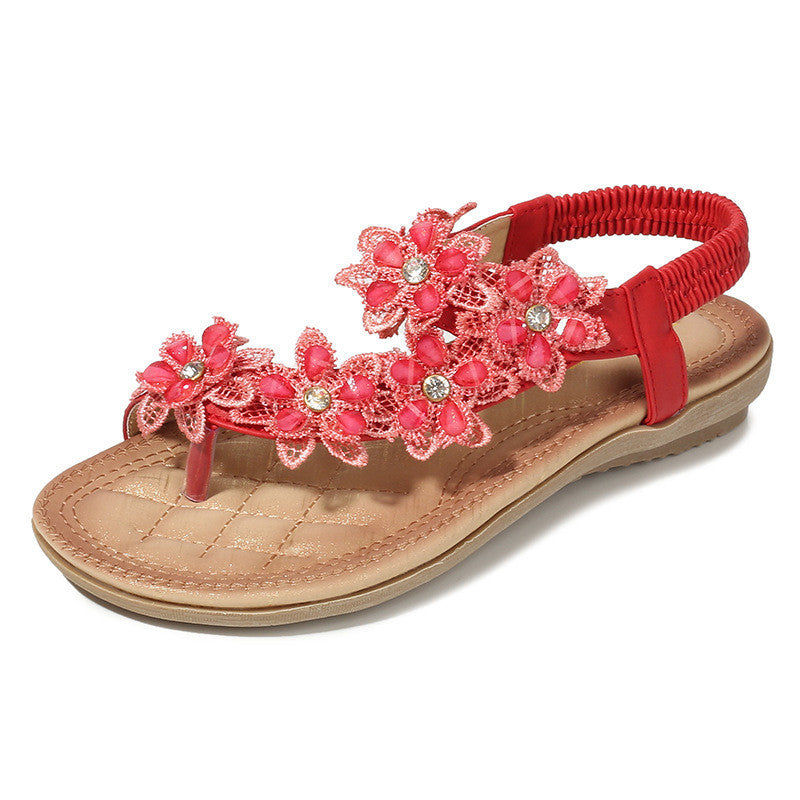 Premium Bohemian Style Vintage Classic Floral Sandals - Image 2