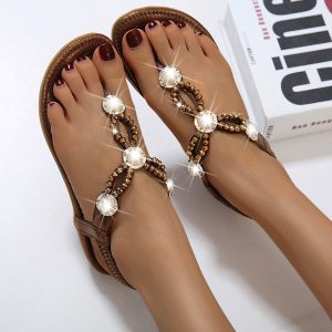Premium Elegant Fashion Casual Rhinestone Sandals