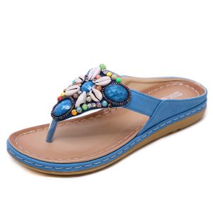 Premium Summer Flat Sandals Handmade Retro Bohemia Flip Flops