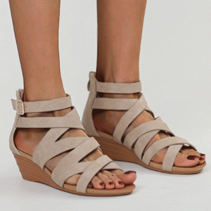 Premium Summer Women's Wedges Sandals Brand New High Quality Fashion Casual Mid Heeled Ladies Gladiator